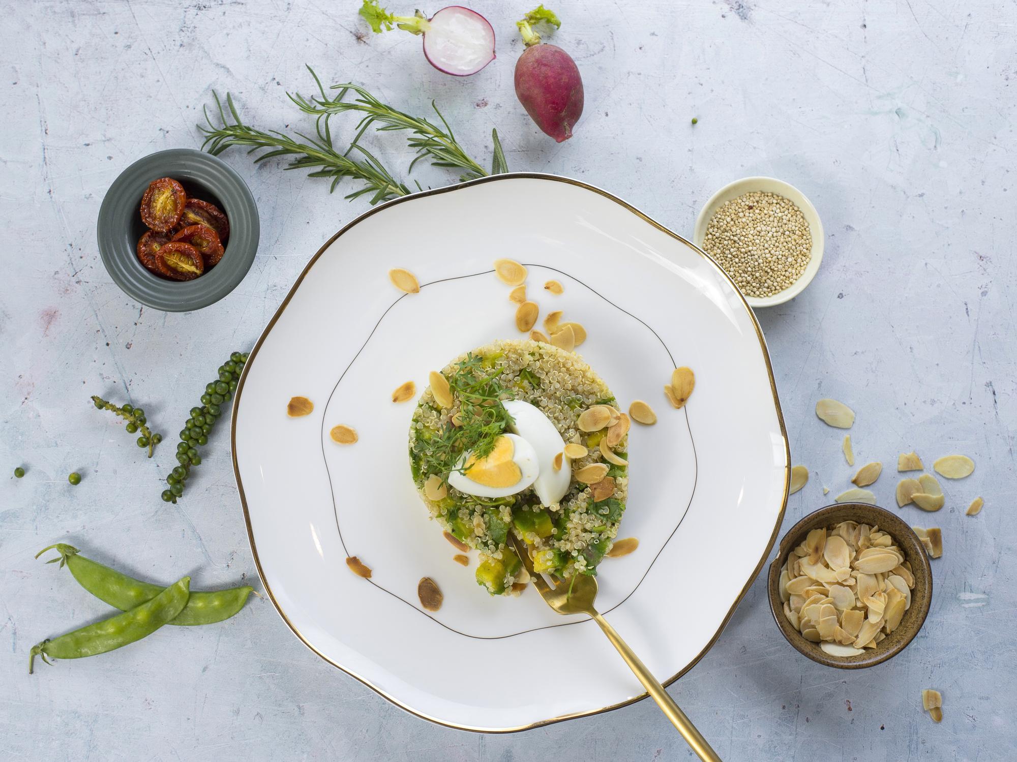 Close-up of a plated seasonal dish
